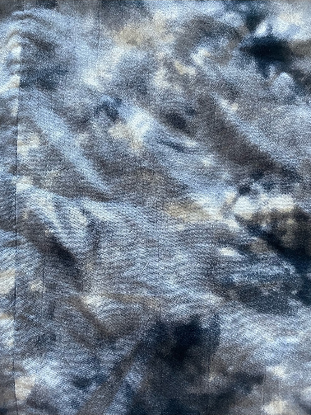 Blue Tie-Dye Wide Leg Joggers Cotton Blend by Style&co - Picture 6 of 7